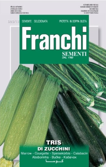 Zucchini mix 3 types (Cucurbita) 50 seeds